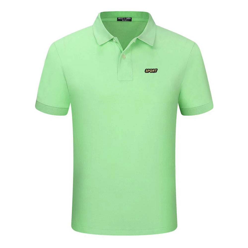 Top Quality  New Solid Color Mens Polos Shirts 100% Cotton Short Sleeve Casual Polos Hommes Fashion Summer Lapel Male tops