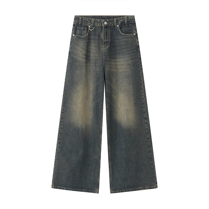 New Retro Loose Custom Mens Pants Add LOGO Mens Baggy Jeans Men Trousers Jeans