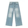 MTLCLOTHES Men's Autumn New Arrival Korean Style Retro Multi-color for Wash Mid Waist Lightweight Straight Jeans