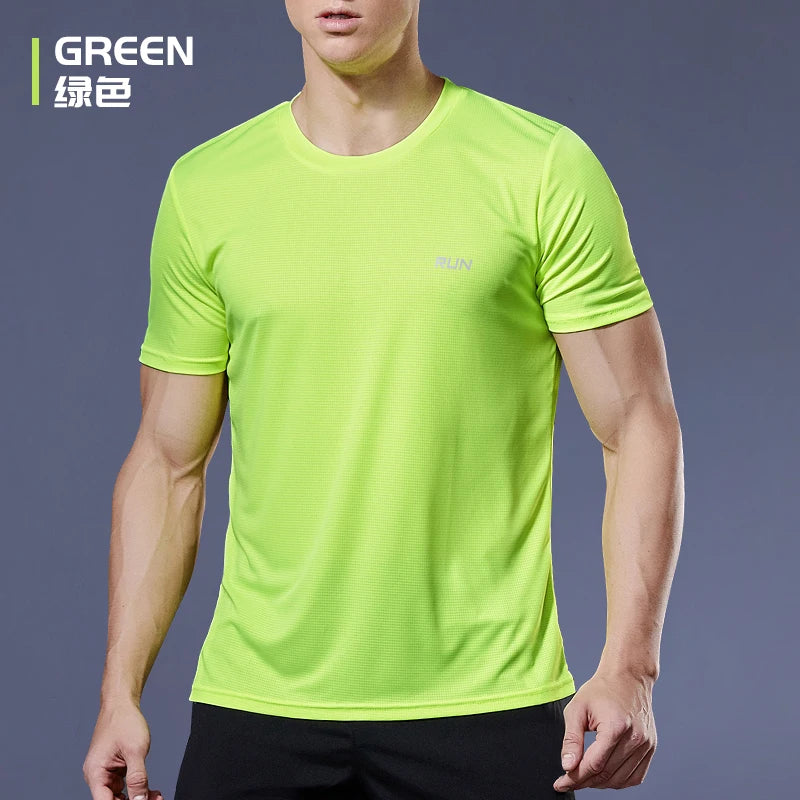 Summer t Shirt For Men Casual White t-Shirts Man Short Sleeve Top Breathable Tees Quick Dry Gym Shirt Soccer Jersey Male Clothes