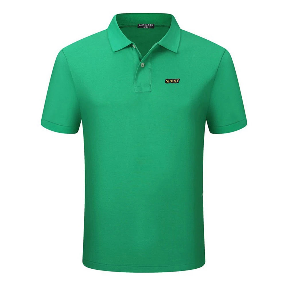 Top Quality  New Solid Color Mens Polos Shirts 100% Cotton Short Sleeve Casual Polos Hommes Fashion Summer Lapel Male tops
