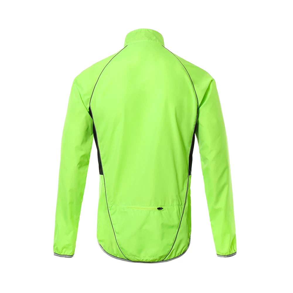 ARSUXEO Men's Cycling Windbreaker Wind Jacket Windproof Waterproof Mountain Bike MTB Clothing Reflective Bicycle Wind Coat 013