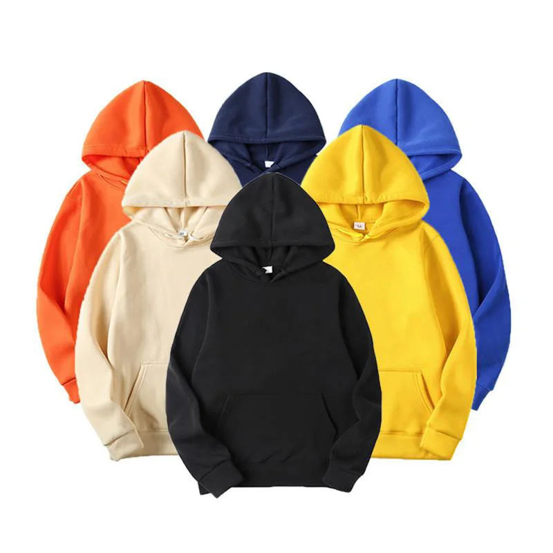 Fashion Brand Men's Hoodies New Spring Autumn Casual Hoodies Sweatshirts Men's Top Solid Color Hoodies Sweatshirt Male 15 Colors - ATFH