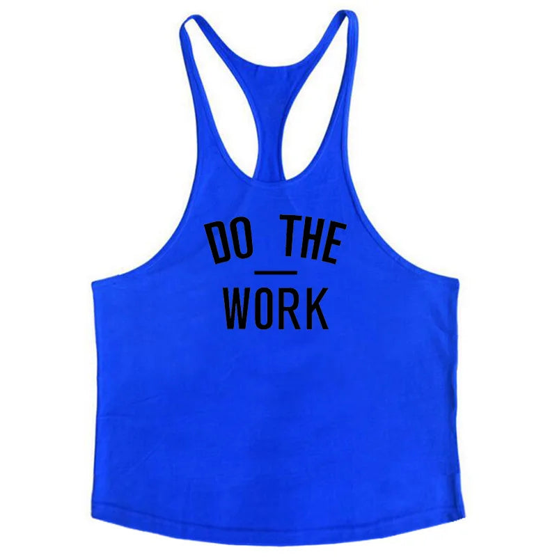 Bodybuilding Stringer Tank Tops Men Anime funny summer Tops No Pain No Gain vest Fitness clothing Cotton gym singlets