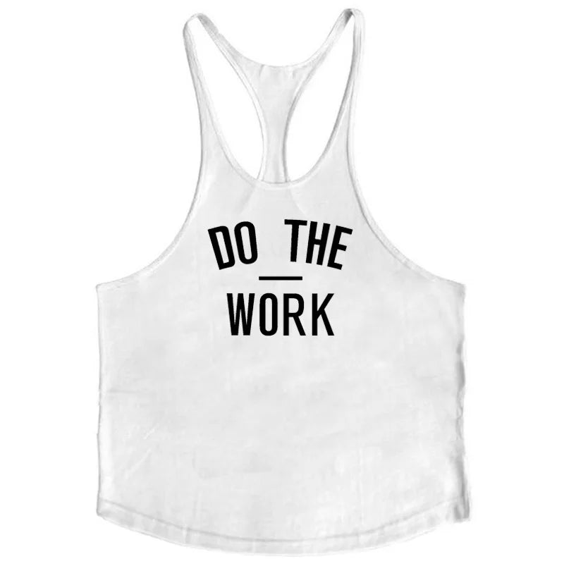 Bodybuilding Stringer Tank Tops Men Anime funny summer Tops No Pain No Gain vest Fitness clothing Cotton gym singlets