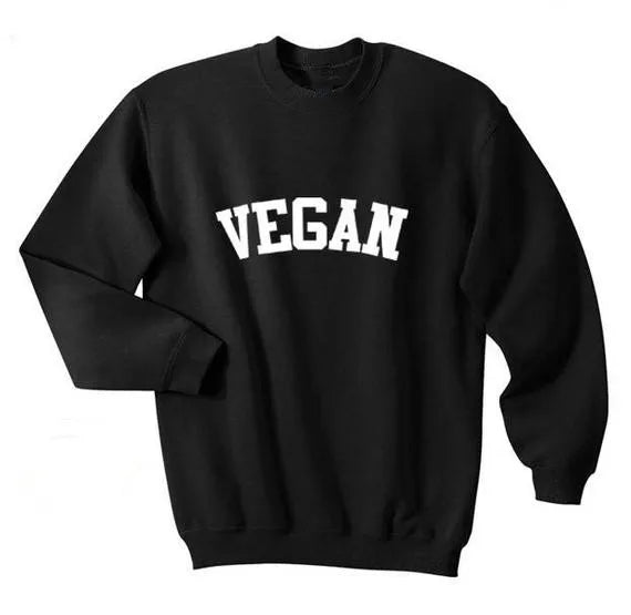 Sugarbaby Vegan Fashion Hipster Top Crewneck Sweatshirt Unisex Fashion Cute Jumper Long Sleeve Pullover High quality Casual Tops - ATFH