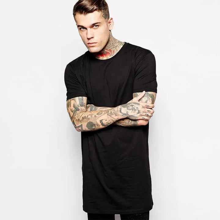 2026 MRMT White Casual Long Size Mens T-Shirts Hip Hop Tops Extra Long Tee Shirts For Male Longline Man T-Shirt Men T shirt - ATFH