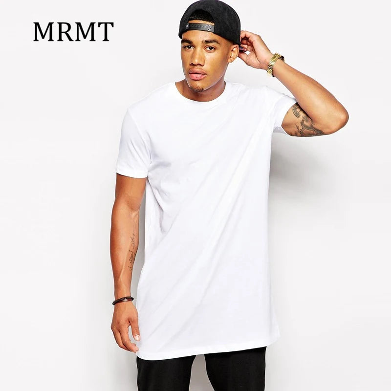 2026 MRMT White Casual Long Size Mens T-Shirts Hip Hop Tops Extra Long Tee Shirts For Male Longline Man T-Shirt Men T shirt - ATFH