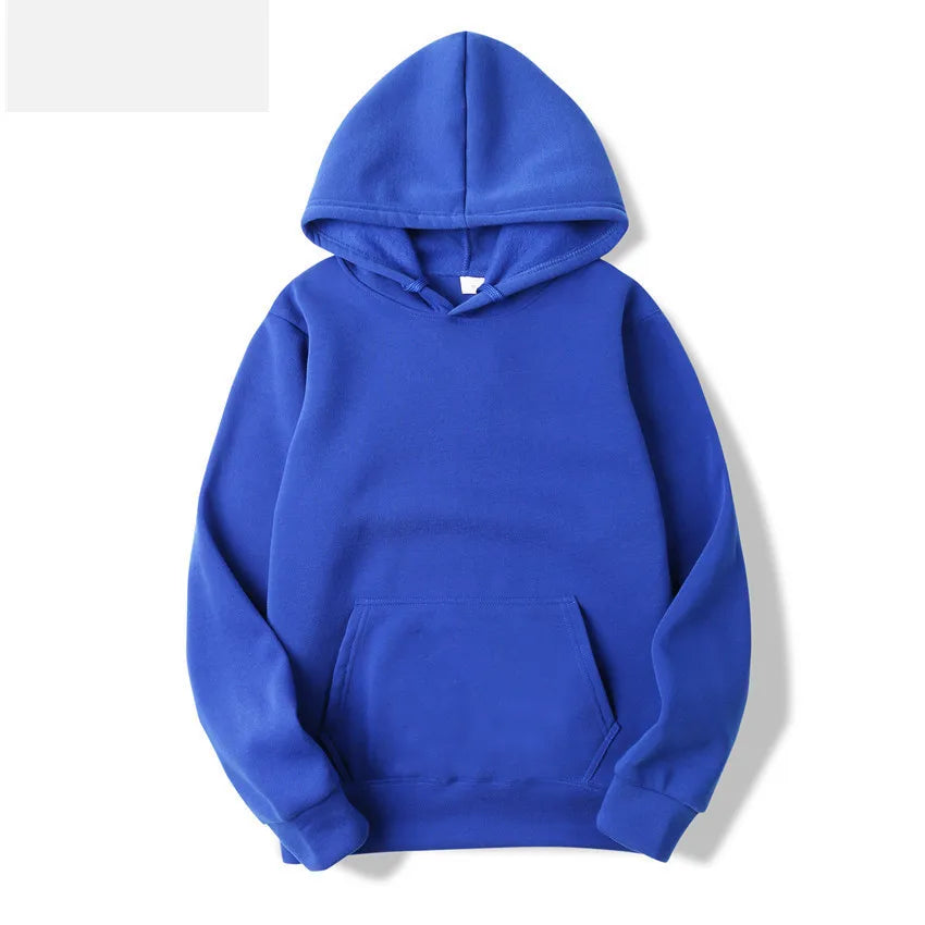 Fashion Brand Men's Hoodies New Spring Autumn Casual Hoodies Sweatshirts Men's Top Solid Color Hoodies Sweatshirt Male 15 Colors - ATFH