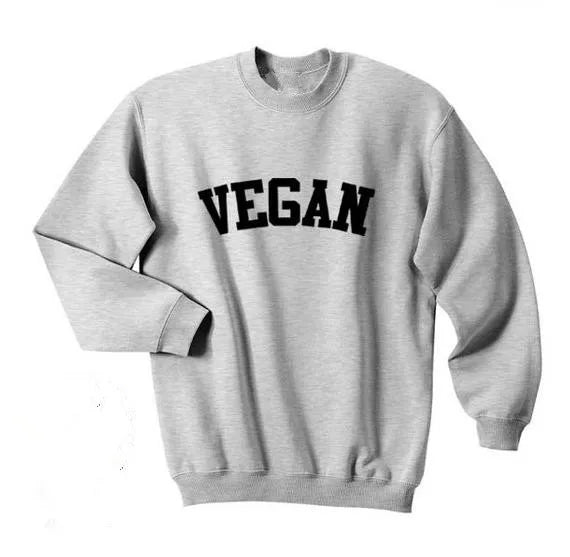 Sugarbaby Vegan Fashion Hipster Top Crewneck Sweatshirt Unisex Fashion Cute Jumper Long Sleeve Pullover High quality Casual Tops - ATFH