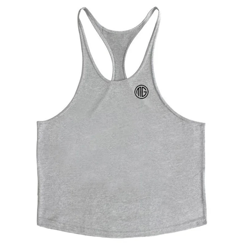 Brand Mens Gyms  Tank Tops Bodybuilding Stringer Tanktop Fitness Men Sleeveless Shirts O-Neck Y Back Tank Top men workout Vest
