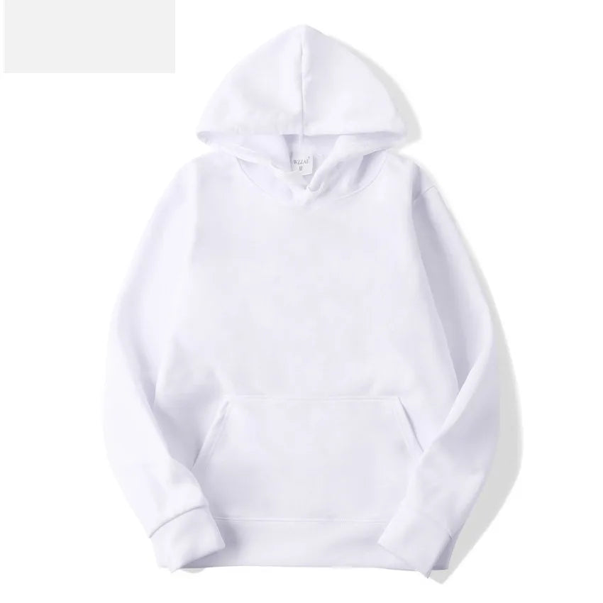 Fashion Brand Men's Hoodies New Spring Autumn Casual Hoodies Sweatshirts Men's Top Solid Color Hoodies Sweatshirt Male 15 Colors - ATFH