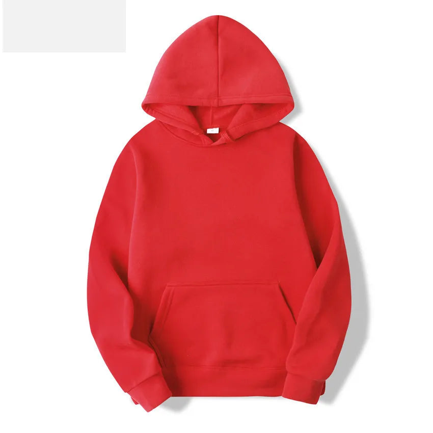 Fashion Brand Men's Hoodies New Spring Autumn Casual Hoodies Sweatshirts Men's Top Solid Color Hoodies Sweatshirt Male 15 Colors - ATFH