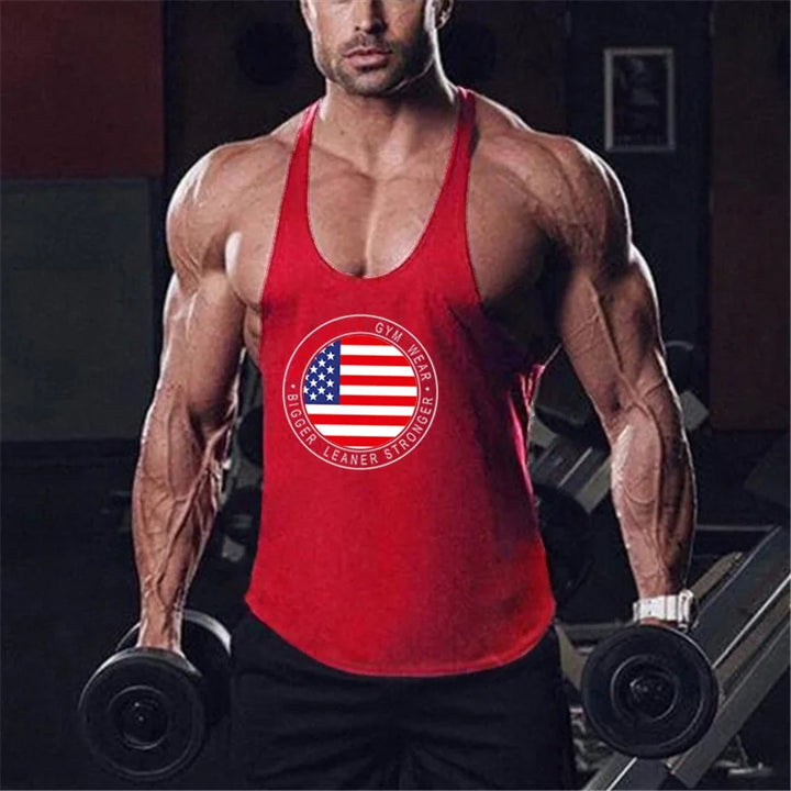 Brand bodybuilding fitness clothing gyms stringer tank top men musculation vest men undershirt solid Muscle tank blank Tops