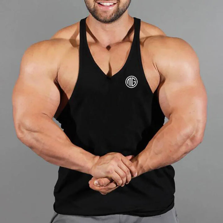 Brand Mens Gyms  Tank Tops Bodybuilding Stringer Tanktop Fitness Men Sleeveless Shirts O-Neck Y Back Tank Top men workout Vest