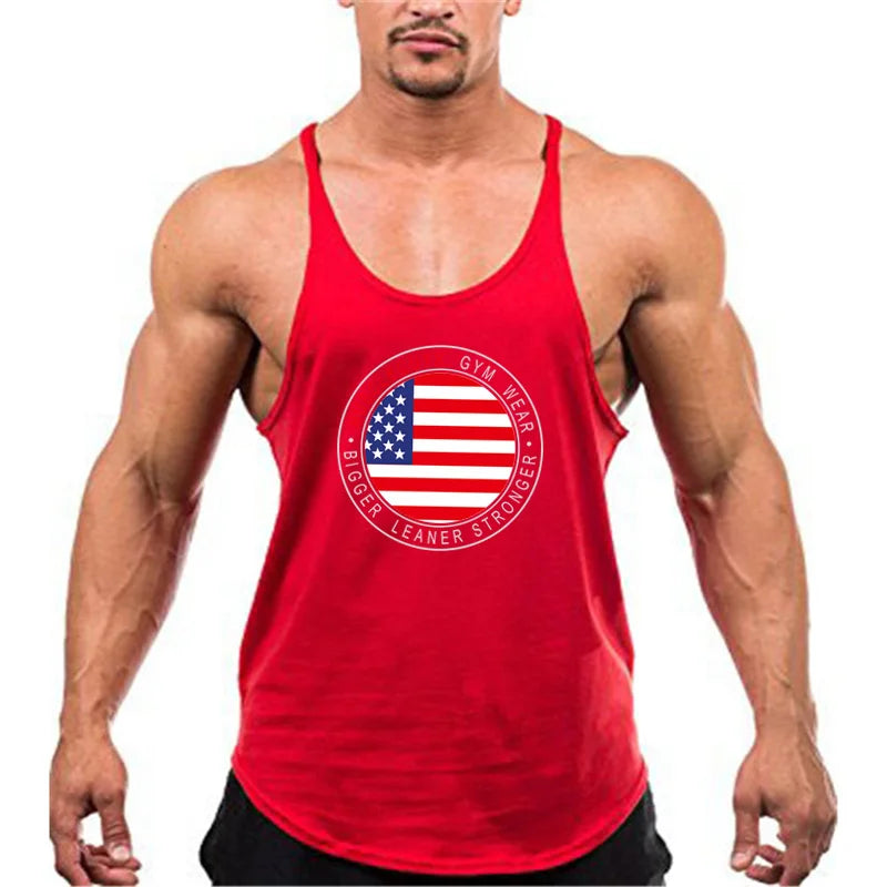 Brand bodybuilding fitness clothing gyms stringer tank top men musculation vest men undershirt solid Muscle tank blank Tops