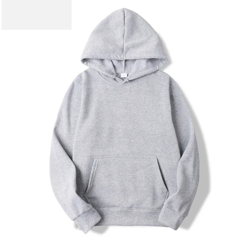 Fashion Brand Men's Hoodies New Spring Autumn Casual Hoodies Sweatshirts Men's Top Solid Color Hoodies Sweatshirt Male 15 Colors - ATFH