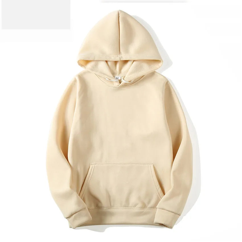 Fashion Brand Men's Hoodies New Spring Autumn Casual Hoodies Sweatshirts Men's Top Solid Color Hoodies Sweatshirt Male 15 Colors - ATFH