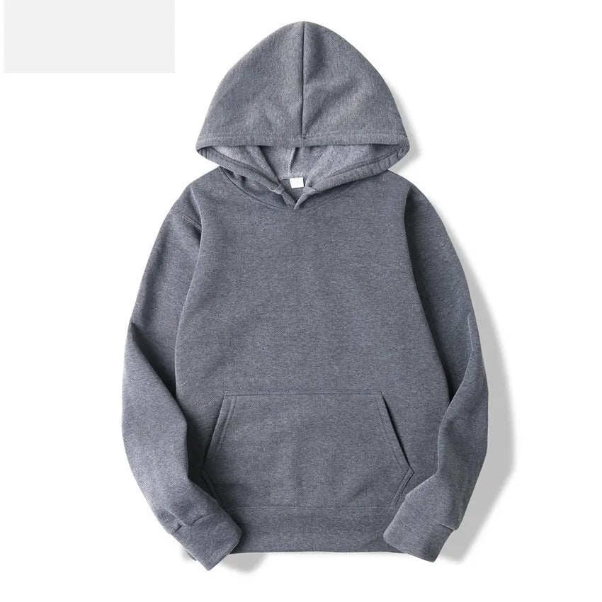 Fashion Brand Men's Hoodies New Spring Autumn Casual Hoodies Sweatshirts Men's Top Solid Color Hoodies Sweatshirt Male 15 Colors - ATFH