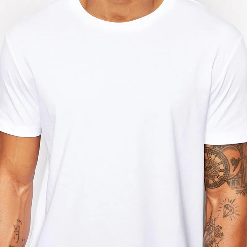 2026 MRMT White Casual Long Size Mens T-Shirts Hip Hop Tops Extra Long Tee Shirts For Male Longline Man T-Shirt Men T shirt - ATFH