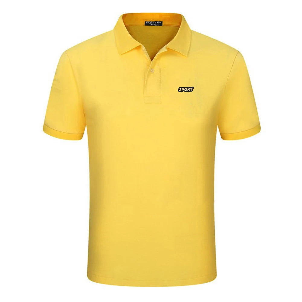 Top Quality  New Solid Color Mens Polos Shirts 100% Cotton Short Sleeve Casual Polos Hommes Fashion Summer Lapel Male tops