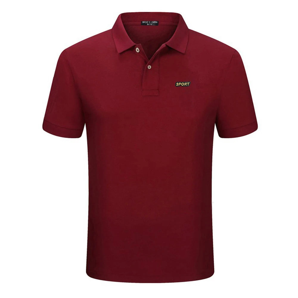 Top Quality  New Solid Color Mens Polos Shirts 100% Cotton Short Sleeve Casual Polos Hommes Fashion Summer Lapel Male tops