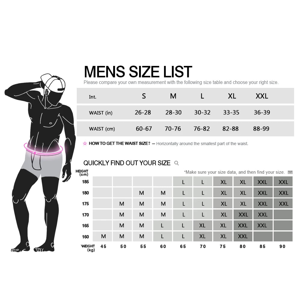 4 PCS PINKHERO Fashion Underpants For Men,Stylish  Comfy And Soft  Slip Homme，Cotton Underwear Boxer Briefs,Calzoncillos Hombre