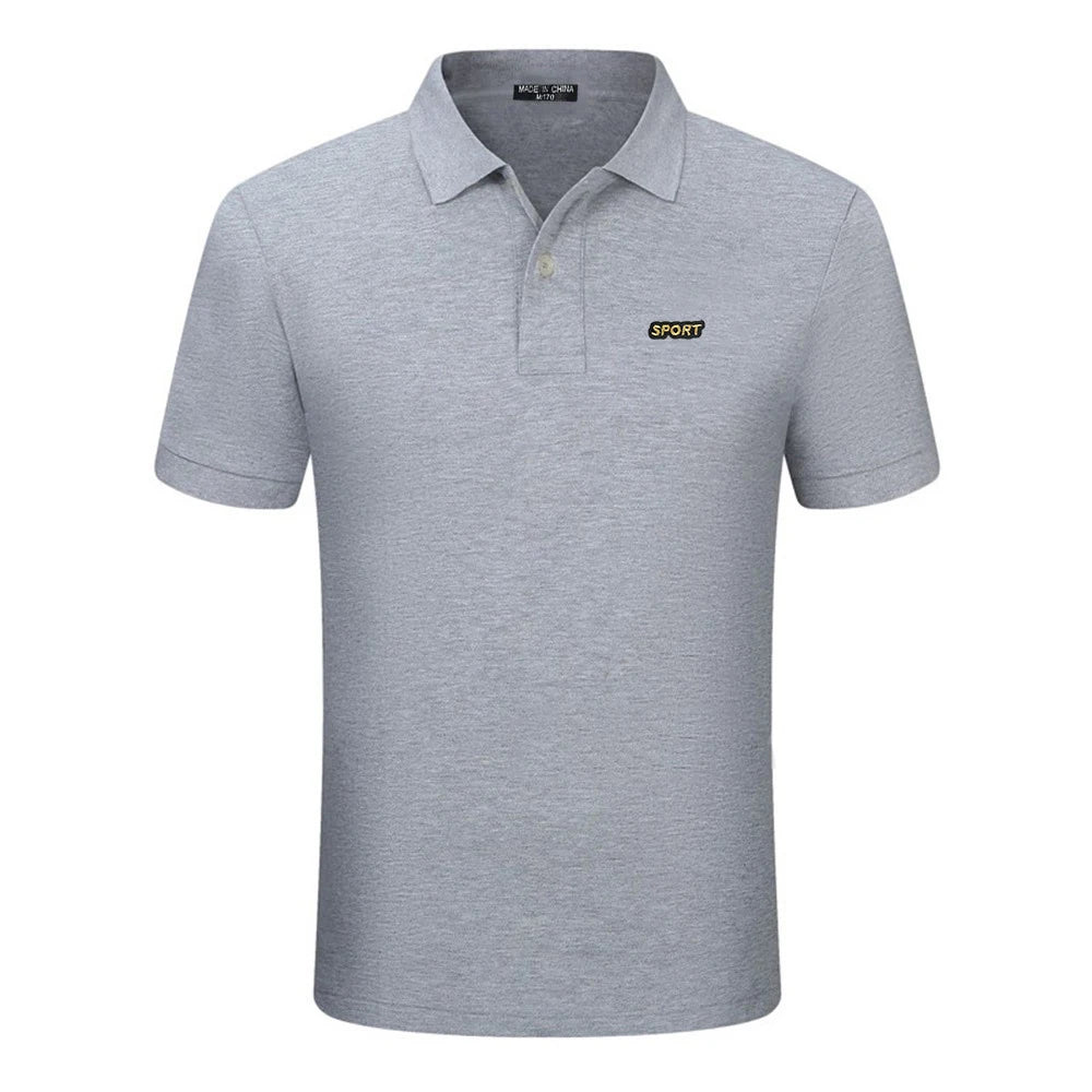 Top Quality  New Solid Color Mens Polos Shirts 100% Cotton Short Sleeve Casual Polos Hommes Fashion Summer Lapel Male tops