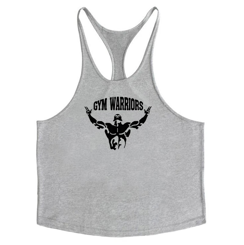 Bodybuilding Stringer Tank Tops Men Anime funny summer Tops No Pain No Gain vest Fitness clothing Cotton gym singlets