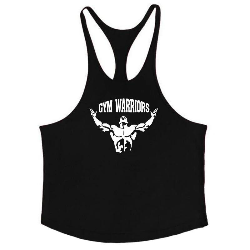 Bodybuilding Stringer Tank Tops Men Anime funny summer Tops No Pain No Gain vest Fitness clothing Cotton gym singlets
