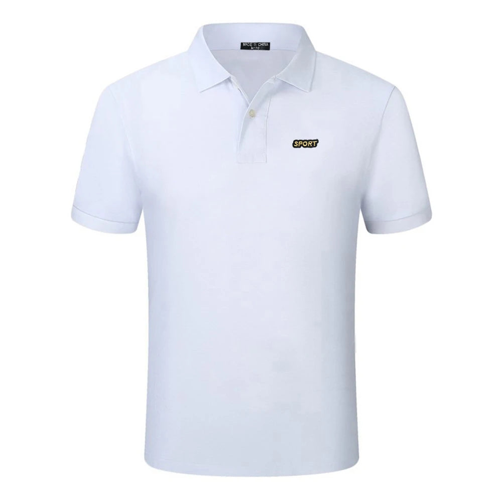 Top Quality  New Solid Color Mens Polos Shirts 100% Cotton Short Sleeve Casual Polos Hommes Fashion Summer Lapel Male tops