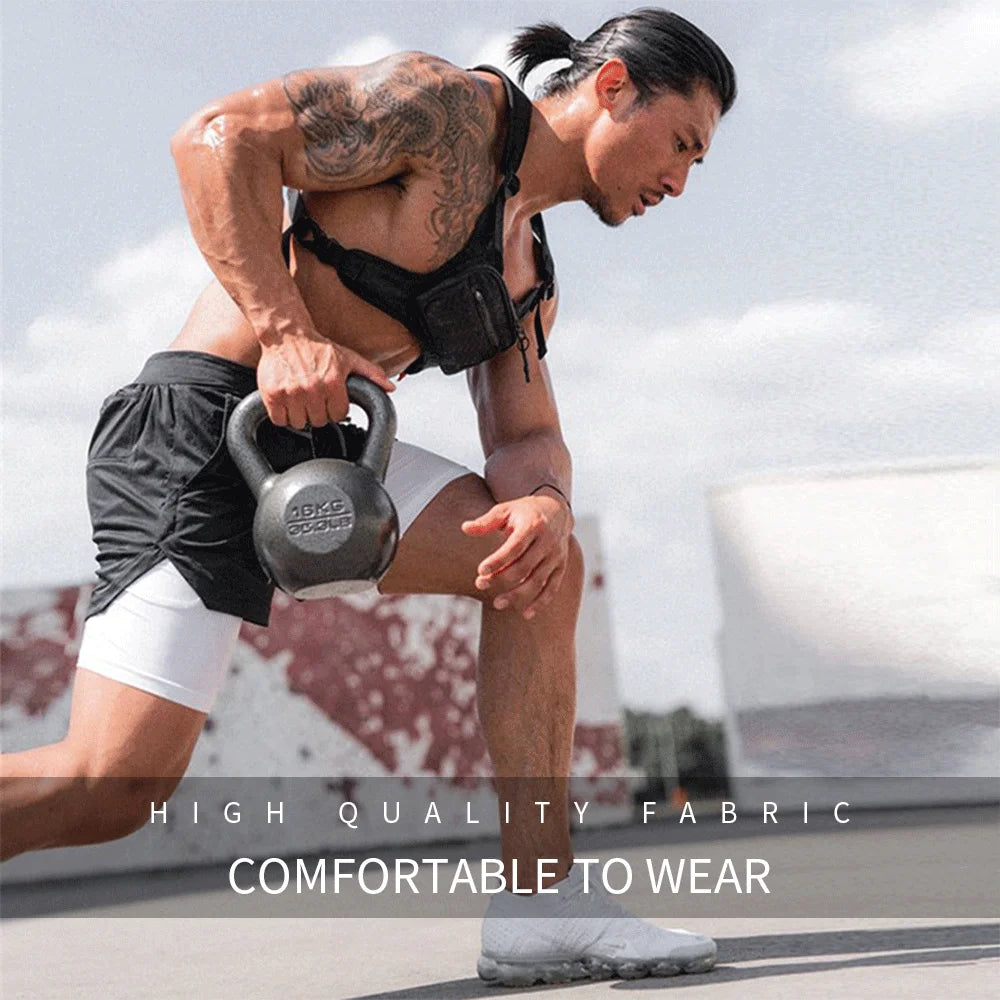 2026 Summer Running Shorts Men 2 in 1 Sports Jogging Fitness Shorts Training Quick Dry Mens Gym Men Shorts Sport gym Short Pants