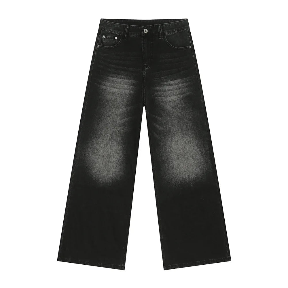 MTLCLOTHES Men's Autumn New Arrival Korean Style Retro Multi-color for Wash Mid Waist Lightweight Straight Jeans