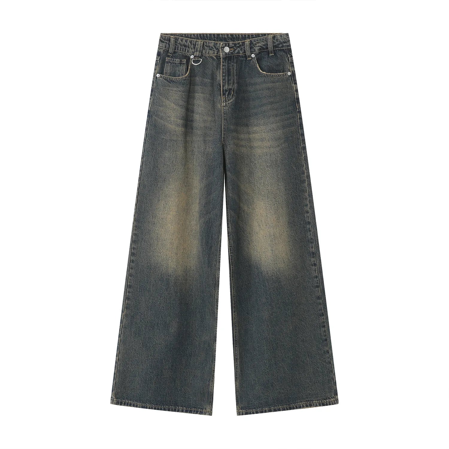 New Retro Loose Custom Mens Pants Add LOGO Mens Baggy Jeans Men Trousers Jeans