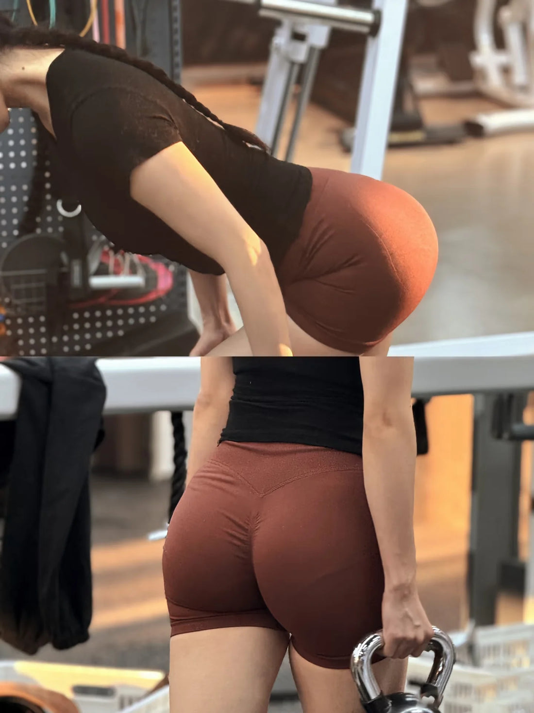 Squat Proof  DF1-Lo YNE1-go Women's Impact Shorts for Gym Training  Scrunch Butt Lifting Gym Shorts   Seamless Yoga Shorts