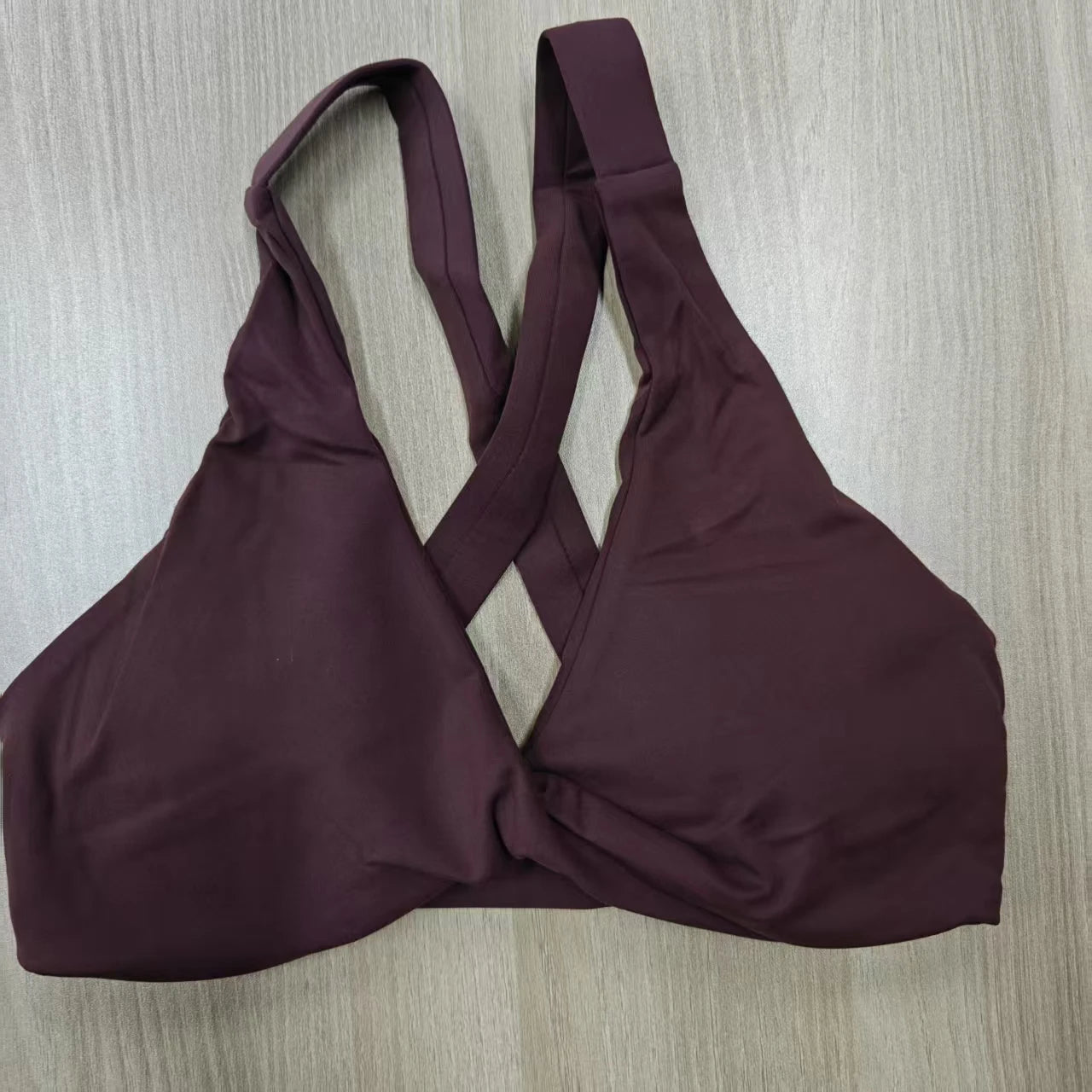 SHINBENE Women's Twist Workout Sports Bras Back Cross Padded Low Impact Fitness Bra Yoga Crop Tops - ATFH