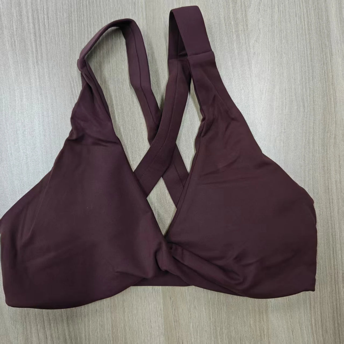 SHINBENE Women's Twist Workout Sports Bras Back Cross Padded Low Impact Fitness Bra Yoga Crop Tops - ATFH