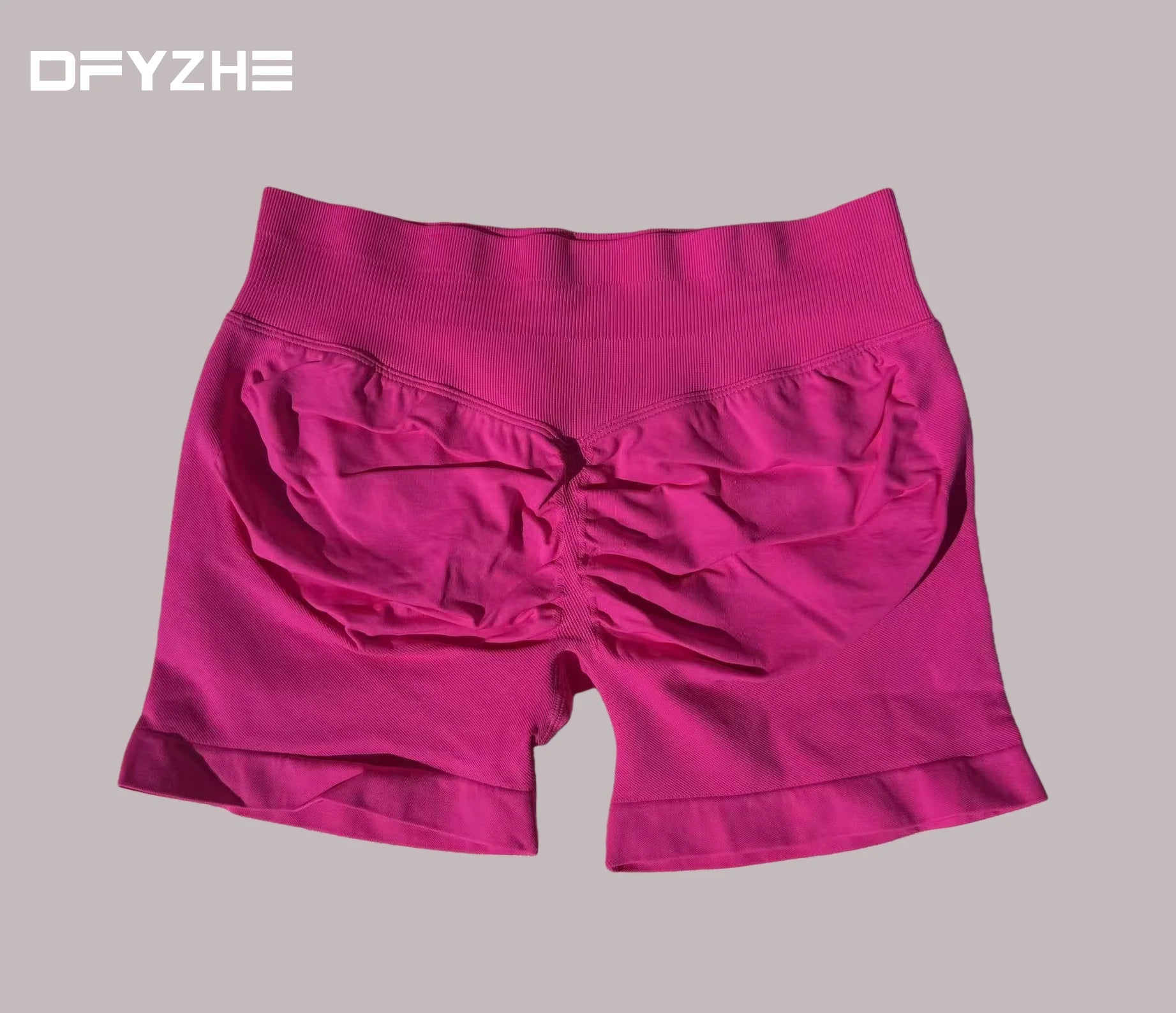 DFYZHE Impact Shorts 4.5-inch Women's Fitness Exercise Bike Shorts with Low Rib Belt Fitness Tight corset Hip Yoga Seamless Tigh Tahsi Fashion House