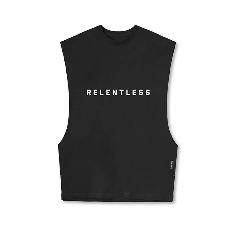 Mens Cotton Bodybuilding Tank Tops Gym Fitness Sleeveless Shirt Male Stringer Singlet Summer Casual Printed Undershirt Vest
