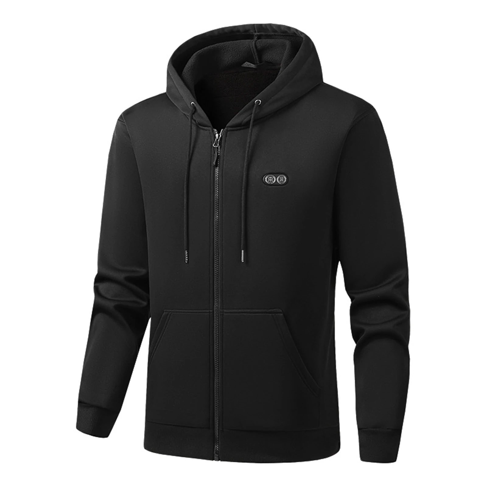 Men'S Hooded Sweatshirt Hot Sweater 17 Heating Warm Cardigan Jacket Overcoat Full Zipper Autumn Winter Casual Hoodies Tops - ATFH