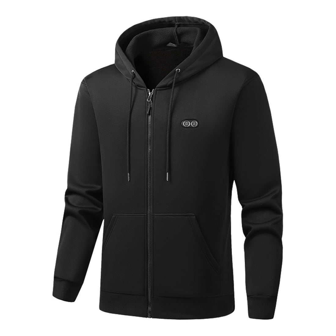Men'S Hooded Sweatshirt Hot Sweater 17 Heating Warm Cardigan Jacket Overcoat Full Zipper Autumn Winter Casual Hoodies Tops - ATFH