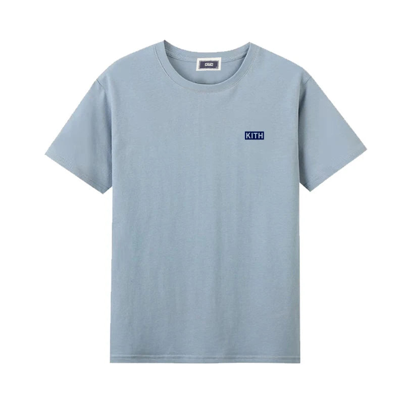 Summer Exported to Japan Korean Cotton Men Women T-shirt Embroidery letter Logo Couple Casual Loose O-Neck Short Sleeve Tees ATFH
