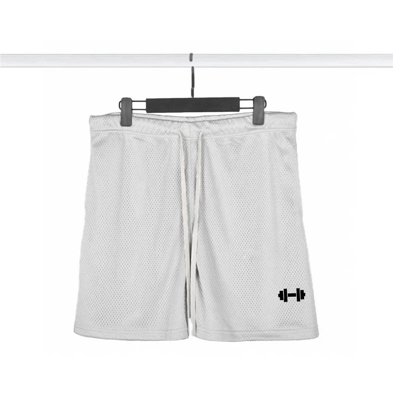 New Summer Running Shorts Mens Sports Jogging Fitness Shorts Mesh Quick Dry Gym Bodybuilding Sport Shorts Basketball Short Pants