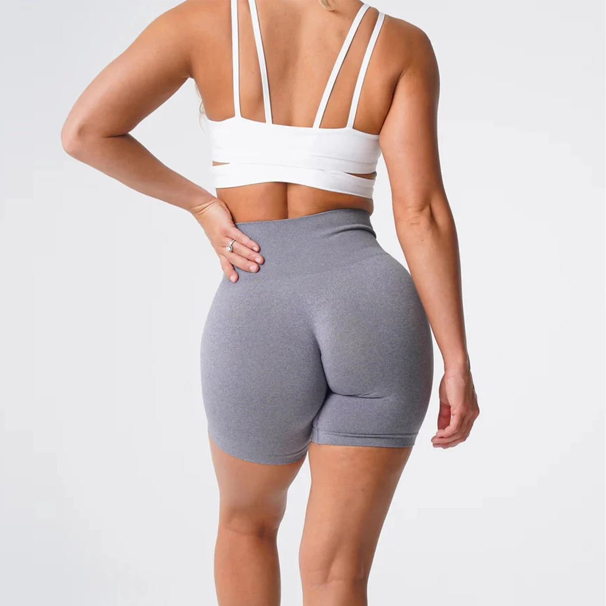 Pro Spandex Shorts Woman Fitness Elastic nv navigation Sports Running Yoga pants  tight pants cycling shark pants Tahsi Fashion House