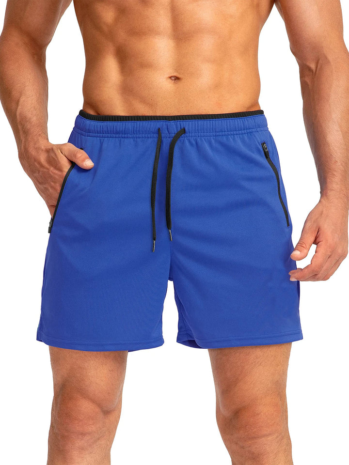 Men's Lightweight Mesh Athletic Shorts Elastic Drawstring for Fitness Jogging Gym Running Workout Casual Summer Sport Shorts