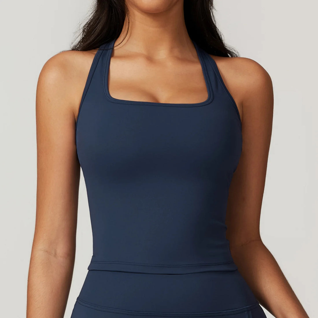 Hearuisavy Summer Shockproof Yoga Vest Running Gym Tank Top Women Fitness Quick-Dry Workout Vest Female Sports Sleeveless Top - ATFH