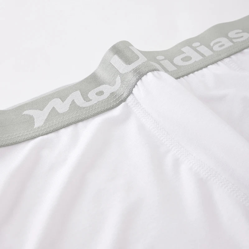10 Pieces Bamboo Fiber Men's Underpants Solid Color Boxer Briefs Breathable Boxers Underwear Man Stretch Men Panties
