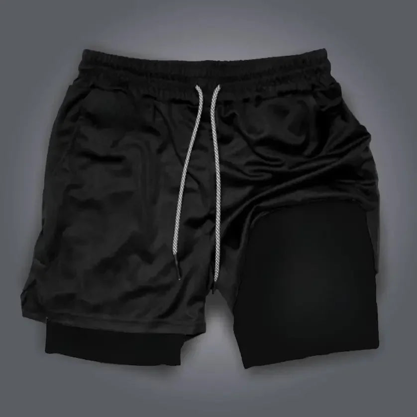 One Piece Anime Mens Gym Shorts Summer Y2k Streetwear Fitness Running Sport Pants Breathable Mesh Double-layer Shorts Sportswear