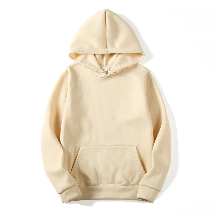 New Fashion Men's Women's Hoodies Spring Autumn Winter Casual Hoodies Sweatshirts Men Tops Solid Color Hoodie Sweatshirt Male - ATFH