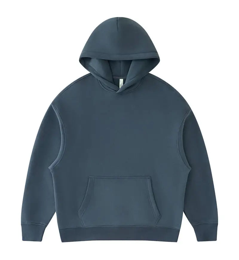 01 400GSM Hoodies Basic Fleece 20+ Colors Men Women Long Sleeve Oversized Hooded  Wholesale Sportswear Soft Unisex Jogging - ATFH